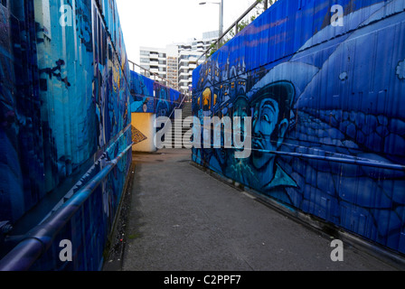 Sutton Subway Graffiti Stockfoto