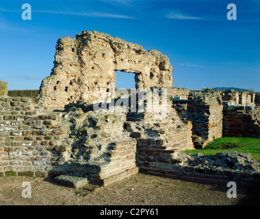 Wroxeter römischen Stadt. Viroconium Cornoviorum. Reste der römischen Stadtmauer. Stockfoto