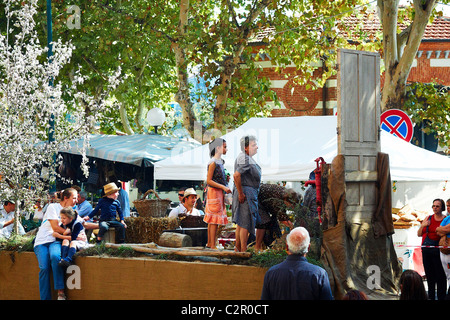 Douja d ' or Asti Festival Delle Sagre Essen und Wein, alte Traditionen, kulturelle Veranstaltungen und Kunst Italian Lifestyle Stockfoto