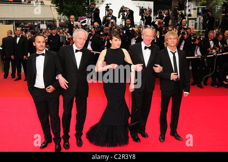 Fabrizio Rongione, Jean-Pierre Dardenne, Arta Dobroshi, Luc Dardenne und Jeremie Renier "Le Silence De Lorna" Premiere 2008 Stockfoto