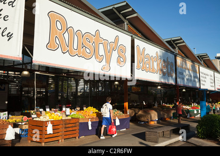 Rustys Märkte - lokale Obst- und Gemüsemarkt in der Innenstadt. Cairns, Queensland, Australien Stockfoto