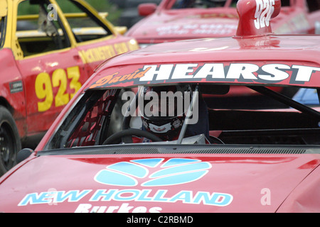 Stock-Car-Fahrer am Nutts Ecke Raceway Speedway 10. April 2004 Stockfoto