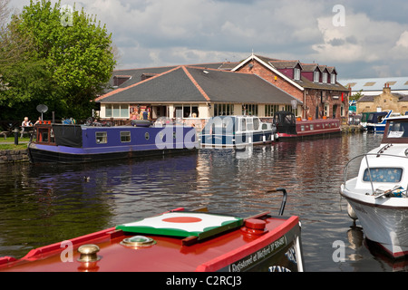 Stanley Fähre auf Aire und Calder Navigation Stockfoto