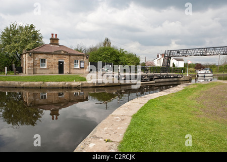 Stanley Fähre auf Aire und Calder Navigation Stockfoto