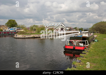 Stanley Fähre auf Aire und Calder Navigation Stockfoto