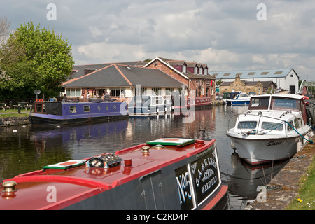 Stanley Fähre auf Aire und Calder Navigation Stockfoto