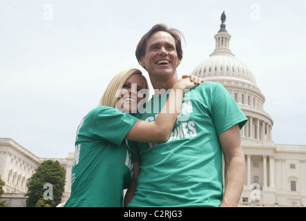 Jenny McCarthy und Jim Carrey führen die "Green unsere Impfstoffe" März, Rallye und Pressekonferenz am Kapitol und West Stockfoto