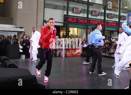 Chris Brown tritt auf "The heute zeigen Konzertreihe" am Rockefeller Plaza New York City, USA - 06.06.08 PNP / Stockfoto