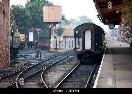 der Dampf Eisenbahnmuseum in Minehead, Somerset Stockfoto