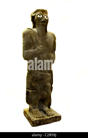 Nationalmuseum Aleppo kopieren Armenean Gott von den aramäischen Palast erzählen Halaf 9 Cent BC Syrien Armenien Stockfoto