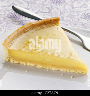 Zitronencreme-Torte Stockfoto