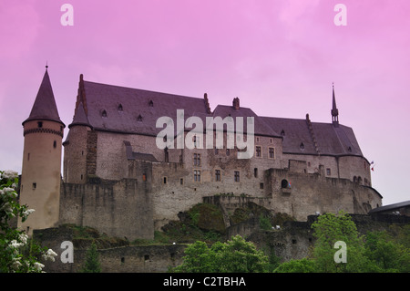 Schloss Vianden, Luxemburg Stockfoto