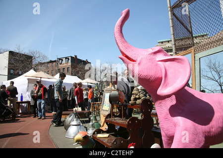 Brooklyn Flea Market in Fort Greene, Brooklyn. Stockfoto