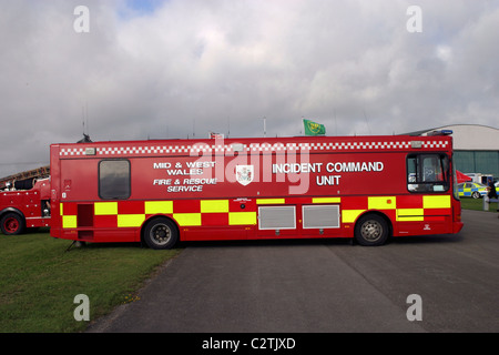 Mitte und West Wales Incident Command Unit Stockfoto