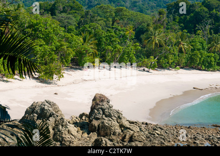 Unberührten Strand im Manuel Antonio National Park, Provinz Puntarenas, Costa Rica Stockfoto