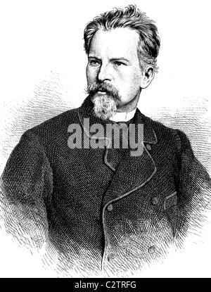 Professor Franz von Holtzendorff, 1829-1889, deutscher Strafrechtler und Jurist, historische Abbildung, ca. 1886 Stockfoto