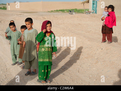 Kinder in Helmand Dorf Afghanistan Stockfoto