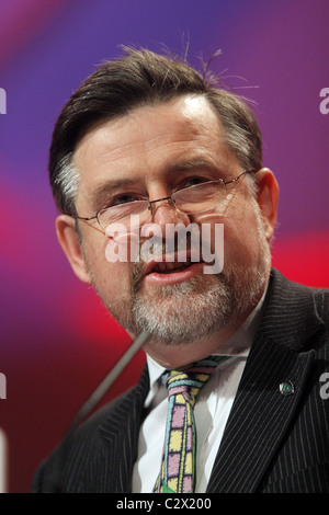 BARRY GARDINER MP ARBEITSPARTEI BRENT NORTH 30. September 2010 MANCHESTER Stadtzentrum von MANCHESTER ENGLAND Stockfoto