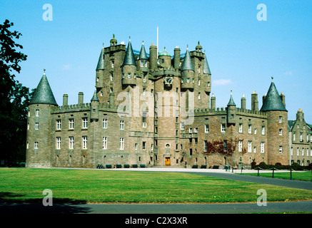 Glamis Castle, Schottland, Fife, Strathmore Region schottischen Burgen 15. bis 17. Jahrhundert Kindheit Zuhause von Elizabeth Bowes Lyon, Stockfoto