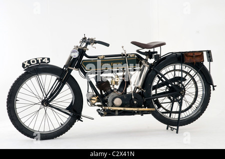 1914 royal Enfield 3hp Motorrad Stockfoto