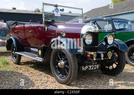 de Havilland Aircraft Erbe Zentrum Museum, Morris Autos Tag 1926 1,8 l 4 Dr. Morris Oxford Bullnose Cabrio Stockfoto