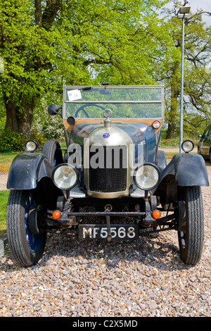 de Havilland Aircraft Erbe Morris Autos Tag, vorne Detail 1924 1,6 l Morris 6 Cowley Bullnose 4dr Drop Kopf Cabrio Stockfoto