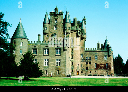 Glamis Castle, Schottland, Fife, Strathmore Region schottischen Burgen 15. bis 17. Jahrhundert Kindheit Zuhause von Elizabeth Bowes Lyon Stockfoto