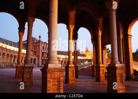 Plaza de Espana in Sevilla, Spanien Europa Stockfoto