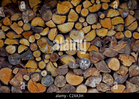 Haufen Brennholz Protokolle Stockfoto