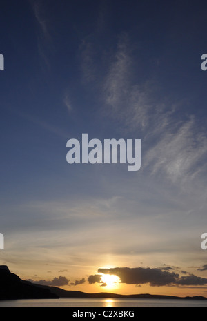 Sonnenuntergang über Loch Lomond. Stockfoto