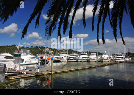 Bootshafen, Whitianga Harbour, Whitianga, Mercury Bay, Coromandel Halbinsel, Region Waikato, Nordinsel, Neuseeland Stockfoto