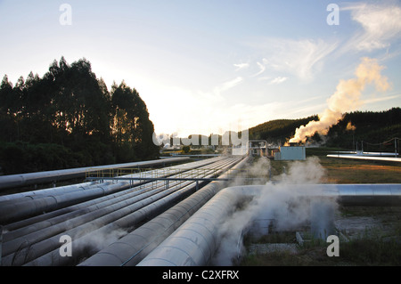 Wairakei Thermal Power Station, wanderte, in der Nähe von Taupo, Waikato Region, Nordinsel, Neuseeland Stockfoto