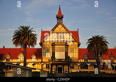 Rotorua Badehaus (Kunstmuseum & Geschichte), Government Gardens, Rotorua, Region Bay of Plenty, Nordinsel, Neuseeland Stockfoto