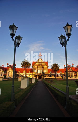 Rotorua Badehaus (Kunstmuseum & Geschichte), Government Gardens, Rotorua, Region Bay of Plenty, Nordinsel, Neuseeland Stockfoto