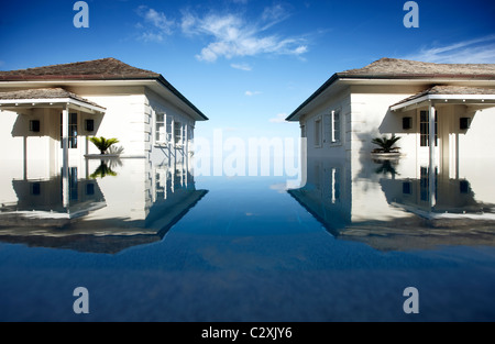 Sunrise Villa Mustique Swimmingpool Stockfoto