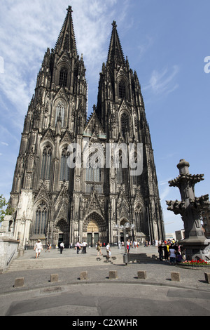 Kölner Dom zum UNESCO-Weltkulturerbe Stockfoto