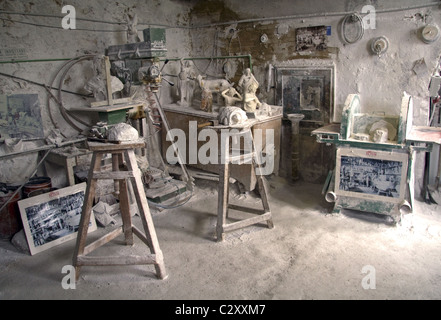 Alabaster Shop, Volterra, Toskana, Italien Stockfoto