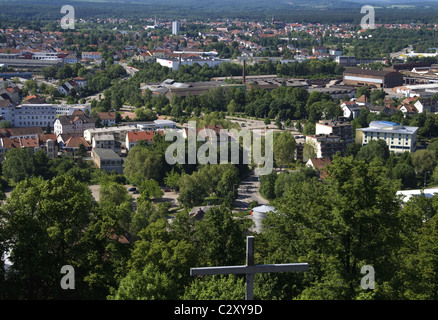 Blick vom Burgberg in Homburg, Deutschland Stockfoto