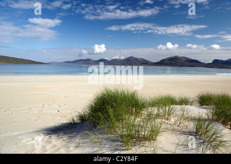 Verlassener Strand am Luskentyre auf der schottischen Insel Harris in den äußeren Henrides Stockfoto