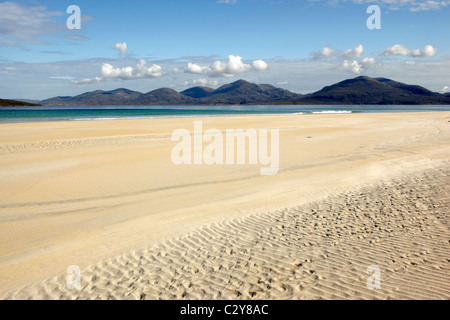 Verlassener Strand am Luskentyre auf der schottischen Insel Harris in den äußeren Henrides Stockfoto