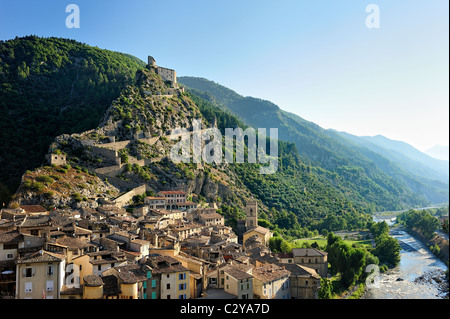 Entrevaux, Alpes de Haute Provence, Frankreich. Stockfoto