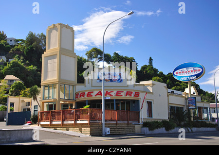 Breaker's Restaurant im Art déco-Stil, Tennyson Street, Napier, Hawke's Bay, North Island, Neuseeland Stockfoto