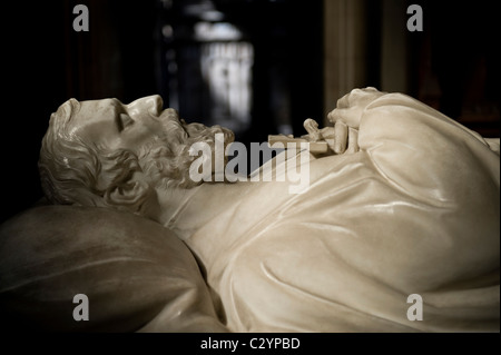 Detail eines der Herzöge Norfolks Grab in Fitzalan Kapelle, Arundel Castle, West Sussex, UK Stockfoto