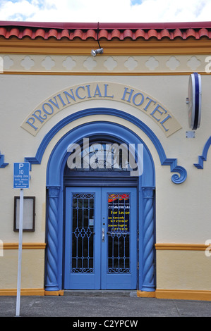 Spanish Mission Stil Provincial Hotel, Emerson Street, Napier, Hawke's Bay, North Island, Neuseeland Stockfoto