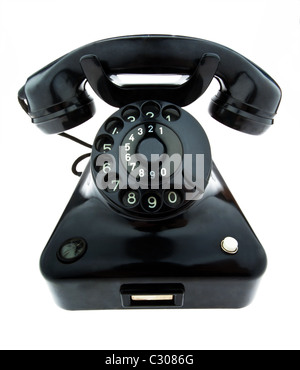 Antike, alte Retro-Telefon. Festnetz Telefon Stockfoto