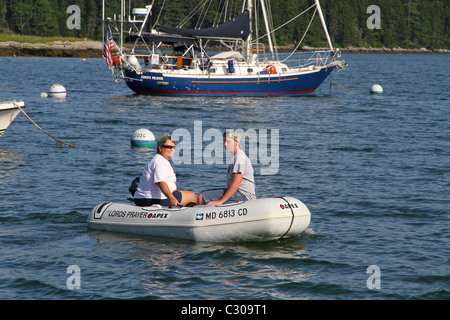 An Land kommen Stockfoto