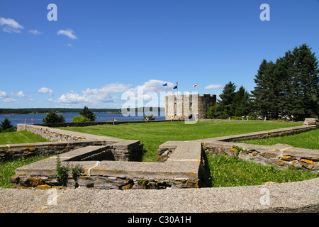 Fort William Henry von Pemaquid Stockfoto