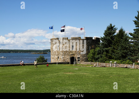 Fort William Henry von Pemaquid Stockfoto