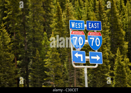 Autobahn-Schilder Stockfoto