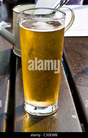 Ein schönes erfrischendes Lagerbier Radler Stockfoto